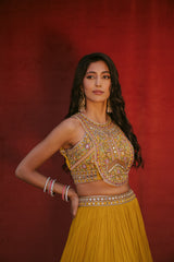 Dandelion - Mehendi Lehenga