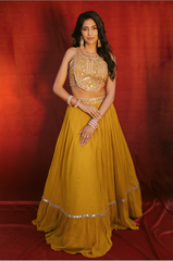 Dandelion - Mehendi Lehenga