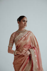 Mehr - Crushed Tissue Saree