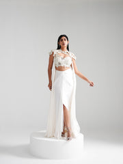 Nirvana - Ivory Cape Co-ord Lehenga