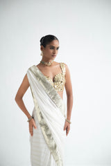 Chaand - Gold Mirror Saree