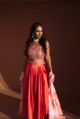 Zura Pink Bandeau Co-Ord