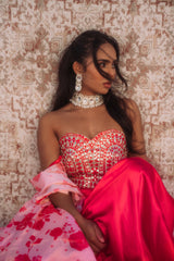 Zura Pink Bandeau Co-Ord
