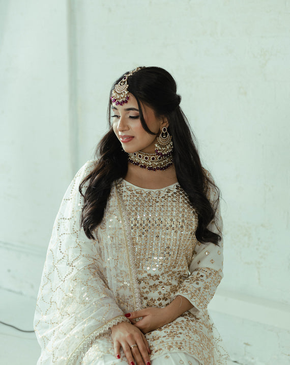 Winter Wonderland - White Sharara