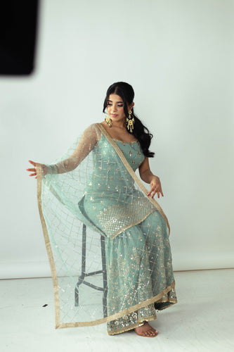 Kaia - Dusty Blue Sharara - TANTRUMTHELABEL